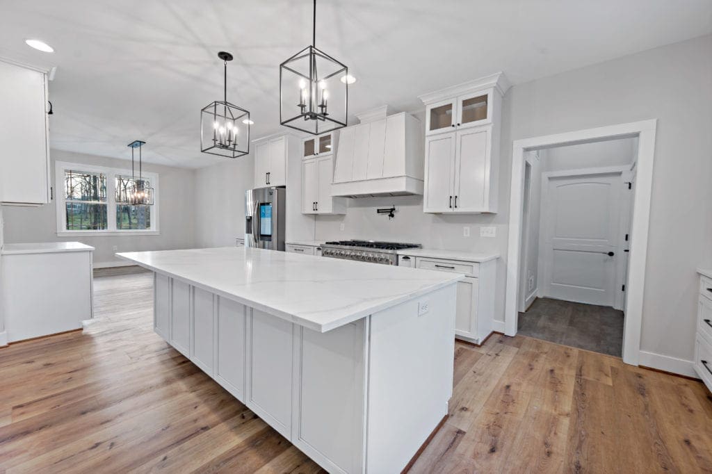 custom kitchen in a custom home